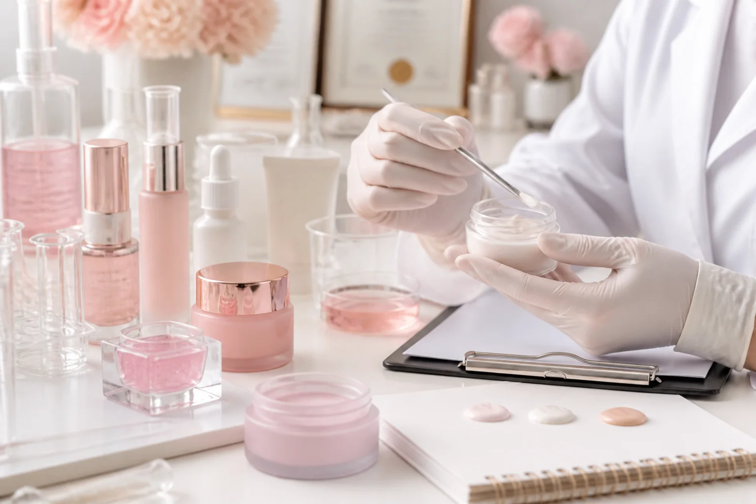 Quality discussion in cosmetic production space